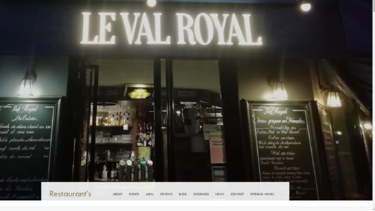 Website example for Bar