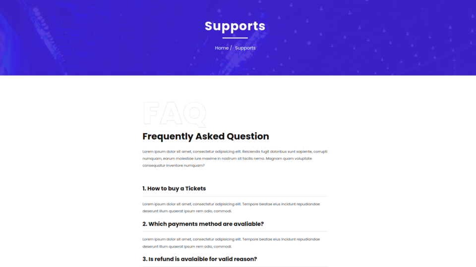 Image example of FAQ