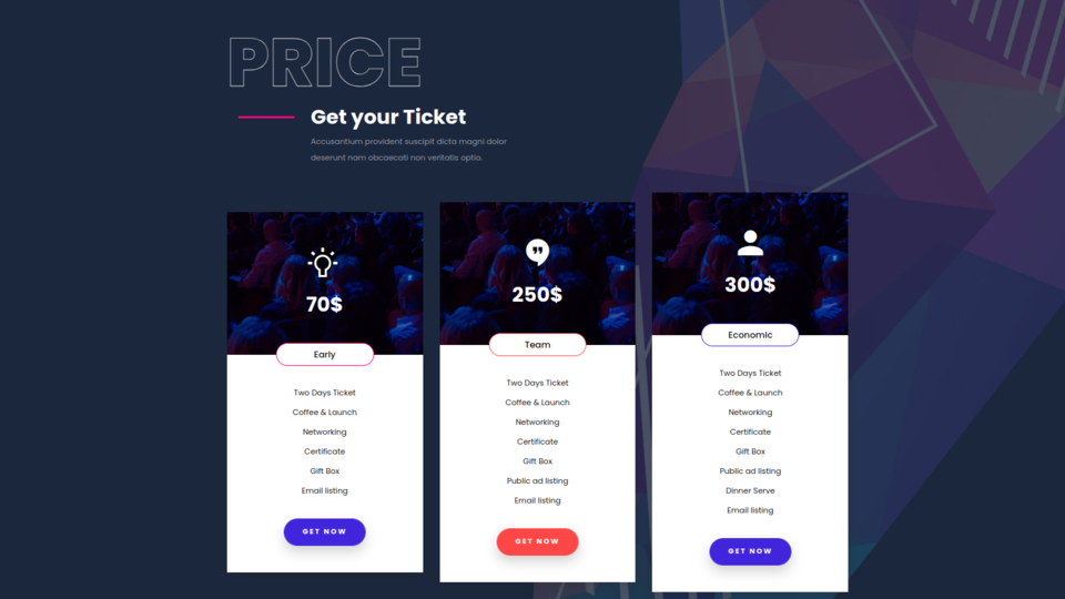 Image example of Pricing