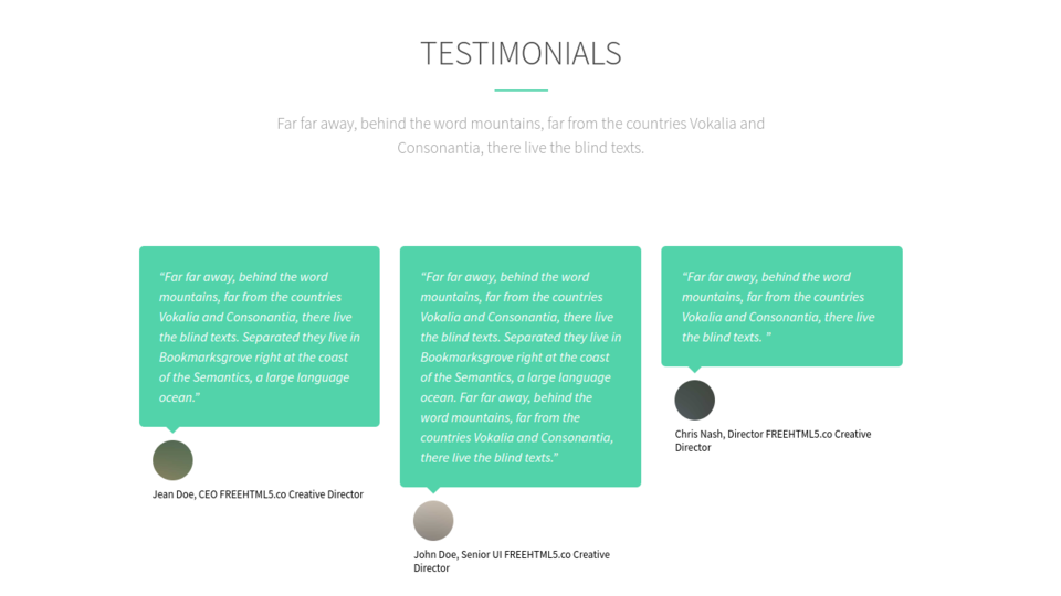 Image example of Testimonials